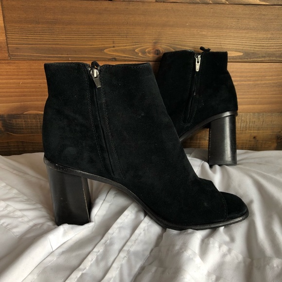 Frye Amy Side Ghillie Lace Up Peep Toe Bootie 8 - Picture 5 of 8